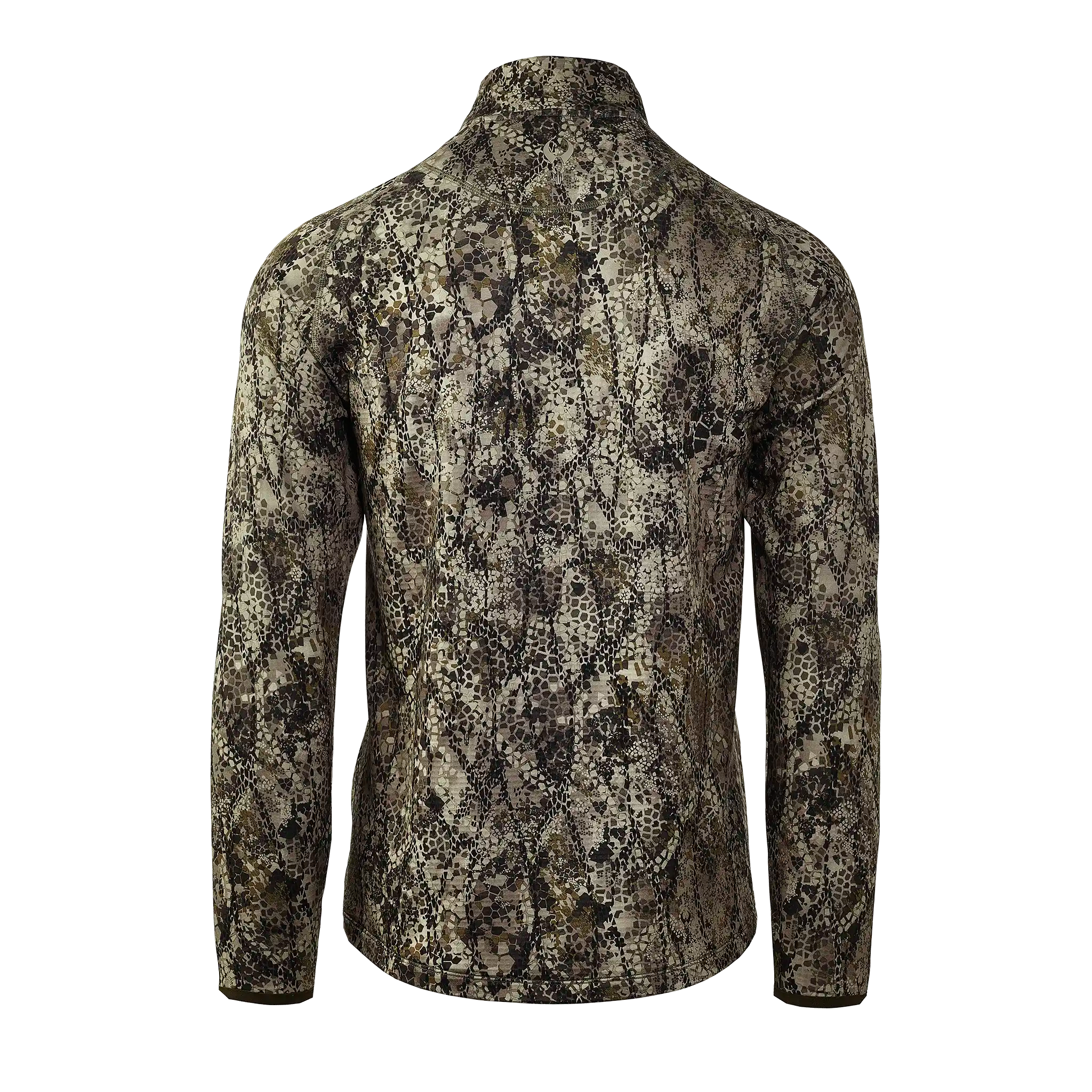Back view of a long-sleeve jacket in camo print; no visible Moonrivers Logo or other markings.
