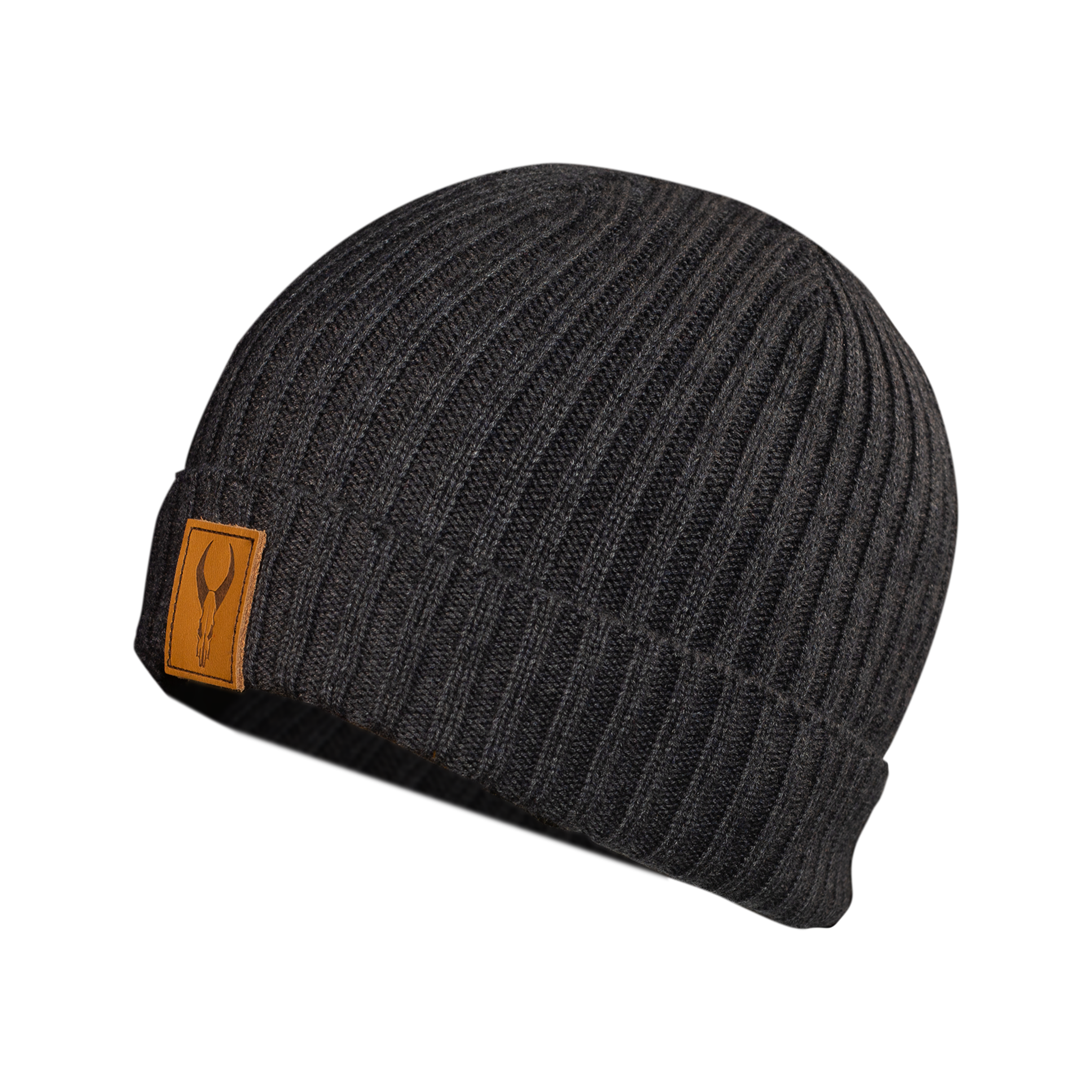 LEATHER PATCH BEANIE