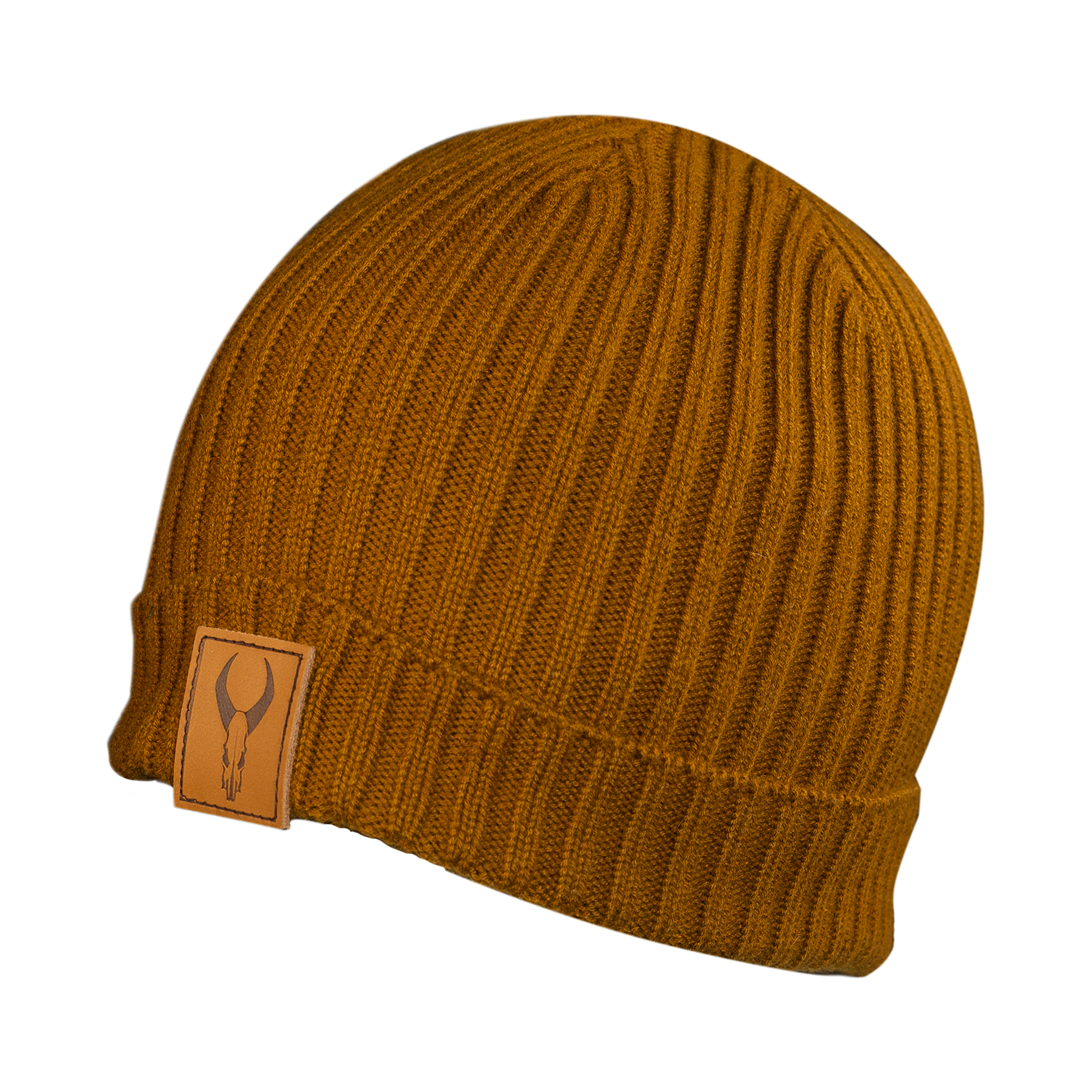 LEATHER PATCH BEANIE