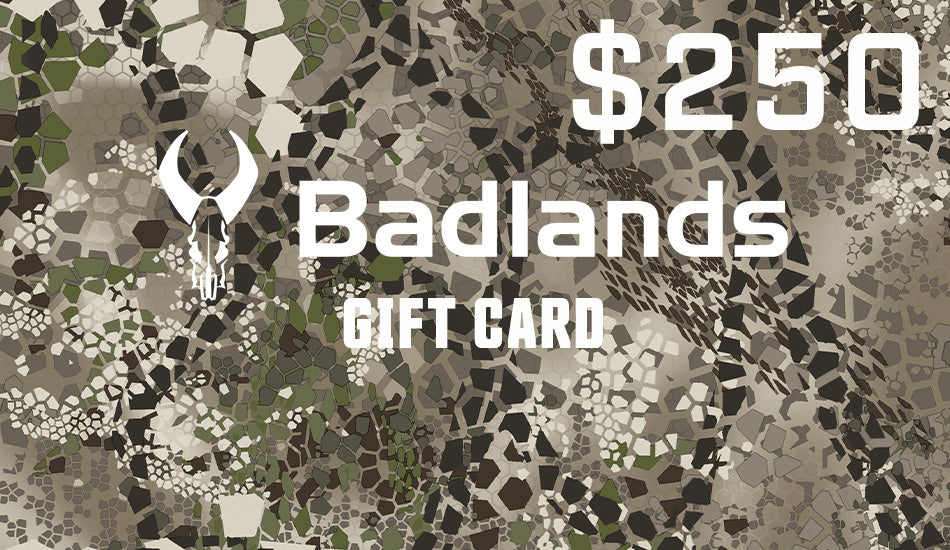 Moonrivers Logo, $125 gift card text on camouflage background; high-contrast, easy-to-read white font.