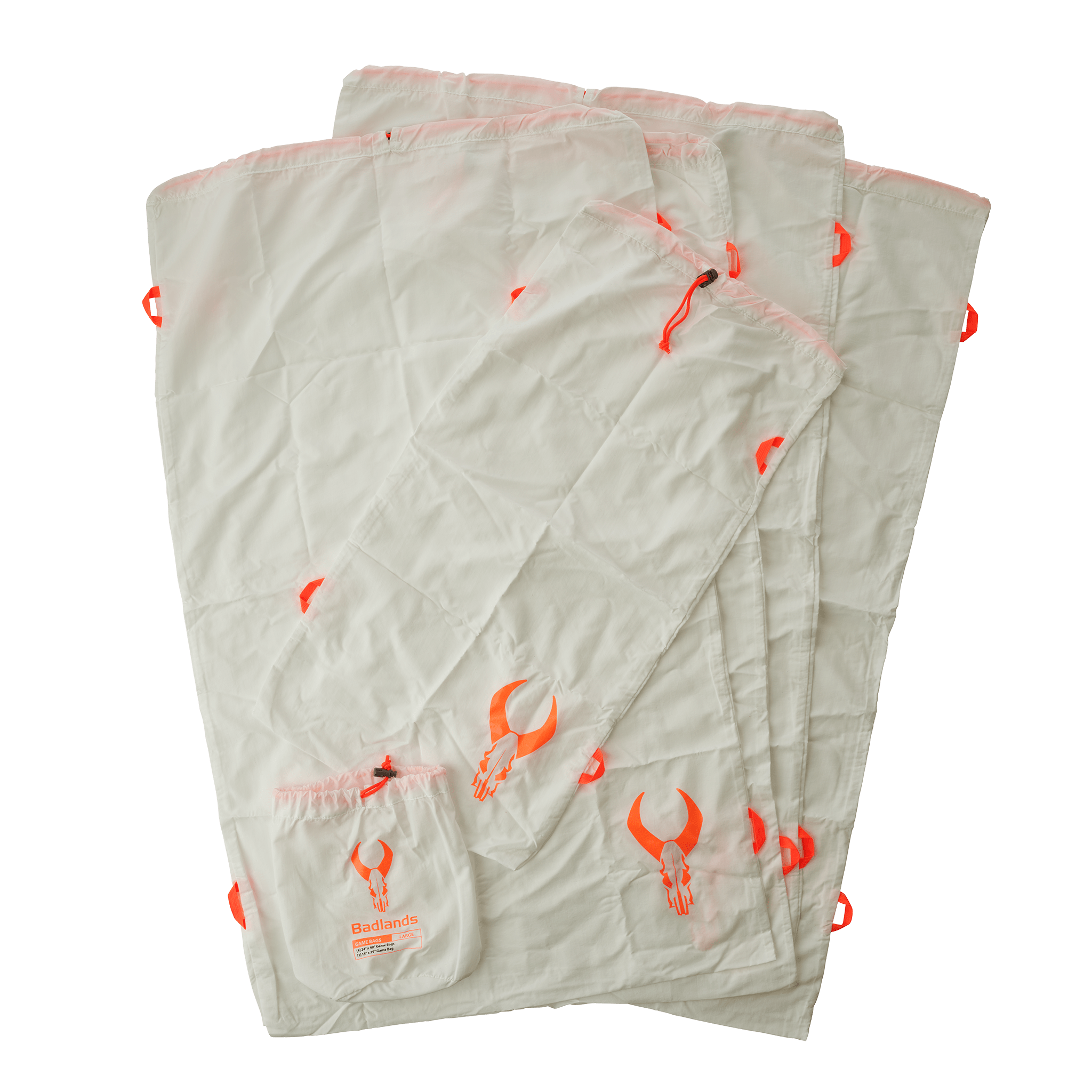 Lightweight beige blanket with orange Moonrivers skull logos and a matching storage pouch, designed for outdoor use.